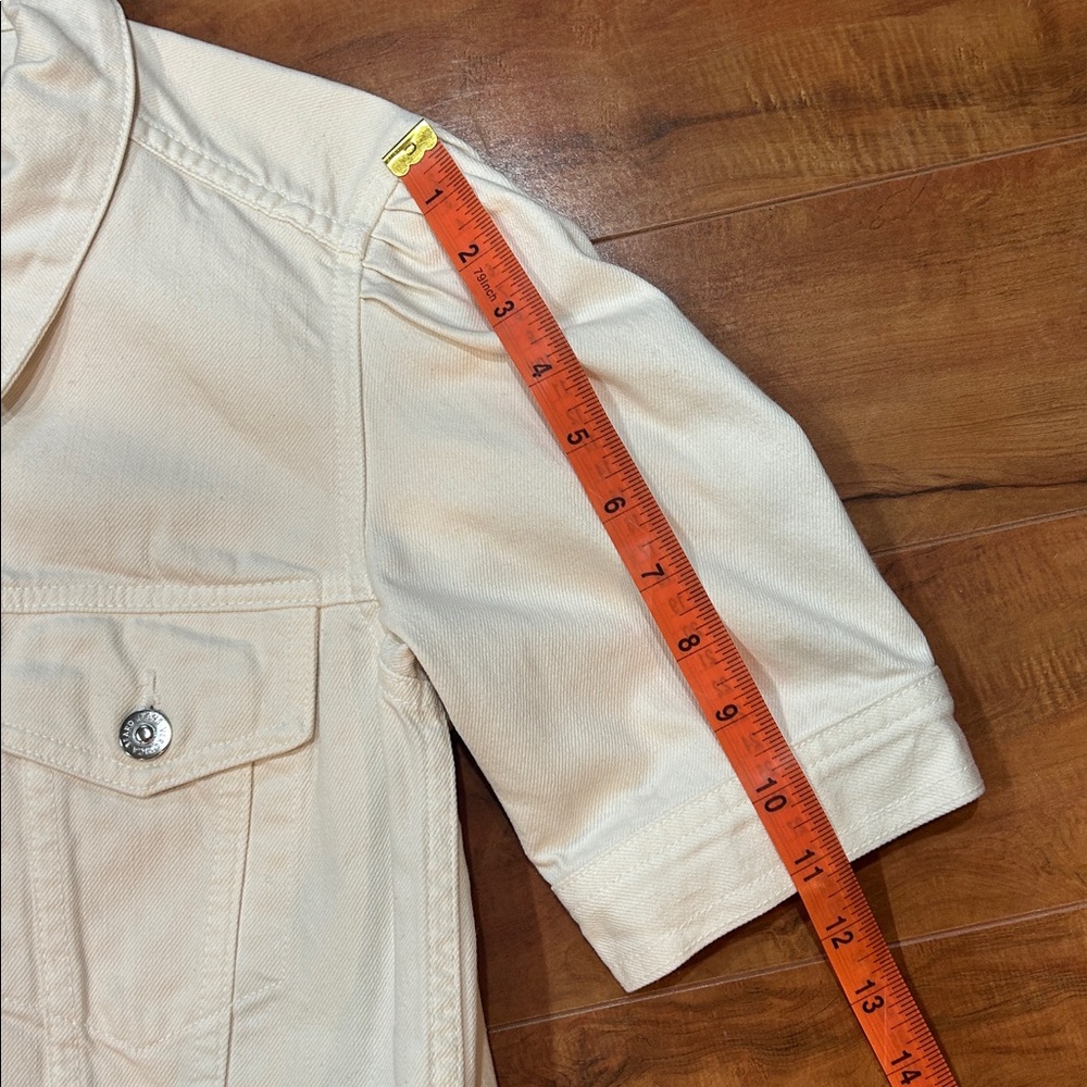 Veronica Beard Raina Short Sleeve Denim Jacket - Picture 14 of 14
